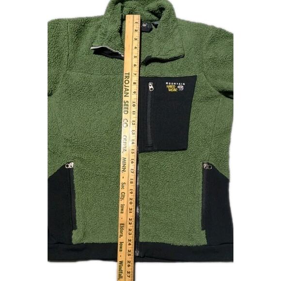 Mountain Hardwear Monkey Fleece Jacket Women’s M Green High Loft Stretch Panels - Picture 10 of 13